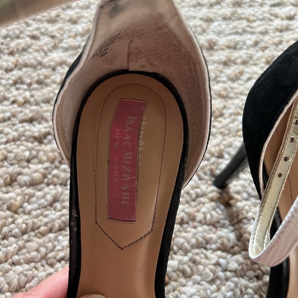 Isaac Mizrahi suede and leather heels - Picture 5 of 12